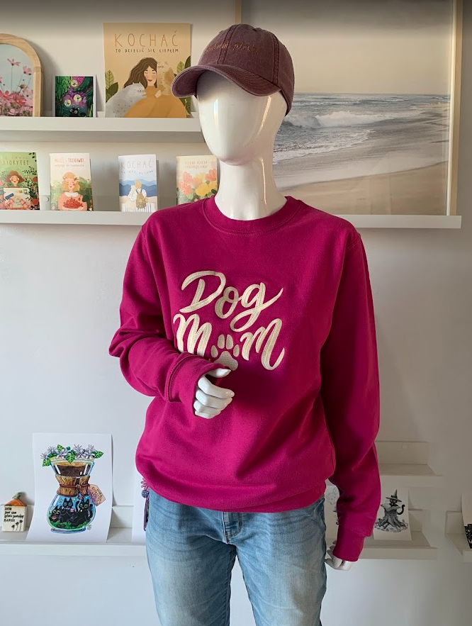 bluza z haftem dog mom bluza z haftem dog mom